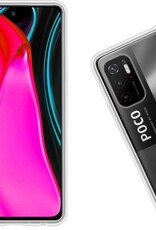 Nomfy Hoesje Geschikt voor Poco M3 Pro Hoesje Siliconen Cover Case - Hoes Geschikt voor Xiaomi Poco M3 Pro Hoes Back Case - 2-PACK - Transparant