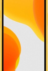 NoXx Hoes Geschikt voor iPhone Xs Hoesje Cover Siliconen Back Case Hoes - Geel - 2x