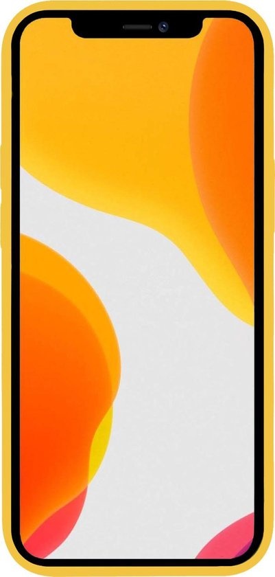 NoXx Hoes Geschikt voor iPhone XR Hoesje Cover Siliconen Back Case Hoes - Geel