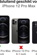 Nomfy Hoesje Geschikt voor iPhone 12 Pro Max Hoesje Siliconen Cover Case - Hoes Geschikt voor iPhone 12 Pro Max Hoes Back Case - 2-PACK - Geel