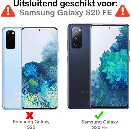 NoXx Hoes Geschikt voor Samsung S20 FE Hoesje Cover Siliconen Back Case Hoes - Geel