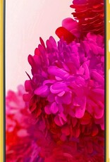 NoXx Hoes Geschikt voor Samsung S20 FE Hoesje Cover Siliconen Back Case Hoes - Geel - 2x