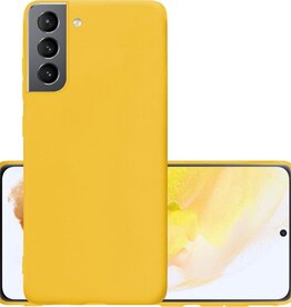 NoXx NoXx Samsung Galaxy S21 hoesje siliconen - Geel
