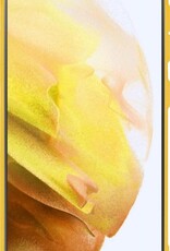 NoXx Hoes Geschikt voor Samsung S21 Hoesje Cover Siliconen Back Case Hoes - Geel