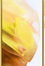 NoXx Hoes Geschikt voor Samsung S21 Ultra Hoesje Cover Siliconen Back Case Hoes - Geel - 2x
