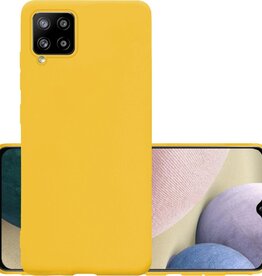NoXx NoXx Samsung Galaxy A12 hoesje siliconen - Geel