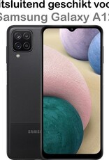 NoXx Hoes Geschikt voor Samsung A12 Hoesje Cover Siliconen Back Case Hoes - Geel - 2x