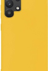 NoXx Hoes Geschikt voor Samsung A32 5G Hoesje Cover Siliconen Back Case Hoes - Geel