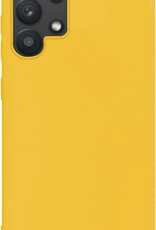 Nomfy Hoesje Geschikt voor Samsung A32 5G Hoesje Siliconen Cover Case - Hoes Geschikt voor Samsung Galaxy A32 5G Hoes Back Case - Geel