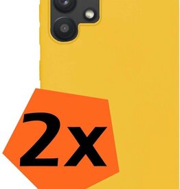 Nomfy Nomfy Samsung Galaxy A32 5G hoesje siliconen - Geel - 2 PACK