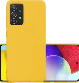 NoXx NoXx Samsung Galaxy A52 hoesje siliconen - Geel