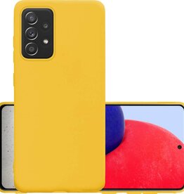 NoXx NoXx Samsung Galaxy A72 hoesje siliconen - Geel