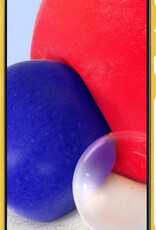 NoXx Hoes Geschikt voor Samsung A72 Hoesje Cover Siliconen Back Case Hoes - Geel - 2x