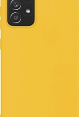 Nomfy Hoesje Geschikt voor Samsung A72 Hoesje Siliconen Cover Case - Hoes Geschikt voor Samsung Galaxy A72 Hoes Back Case - Geel