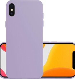 NoXx NoXx iPhone X Hoesje Siliconen - Lila