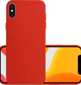 NoXx NoXx iPhone X Hoesje Siliconen - Rood