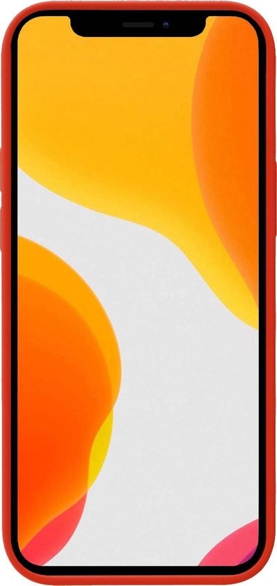 NoXx Hoes Geschikt voor iPhone X Hoesje Cover Siliconen Back Case Hoes - Rood