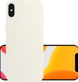 NoXx NoXx iPhone X Hoesje Siliconen - Wit