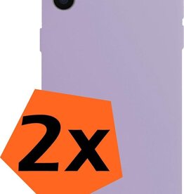 Nomfy Nomfy iPhone X Hoesje Siliconen - Lila - 2 PACK