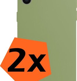 Nomfy Nomfy iPhone X Hoesje Siliconen - Groen - 2 PACK