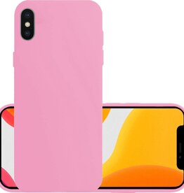 NoXx NoXx iPhone Xs Hoesje Siliconen - Roze