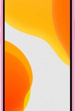 NoXx Hoes Geschikt voor iPhone Xs Hoesje Cover Siliconen Back Case Hoes - Lichtroze - 2x