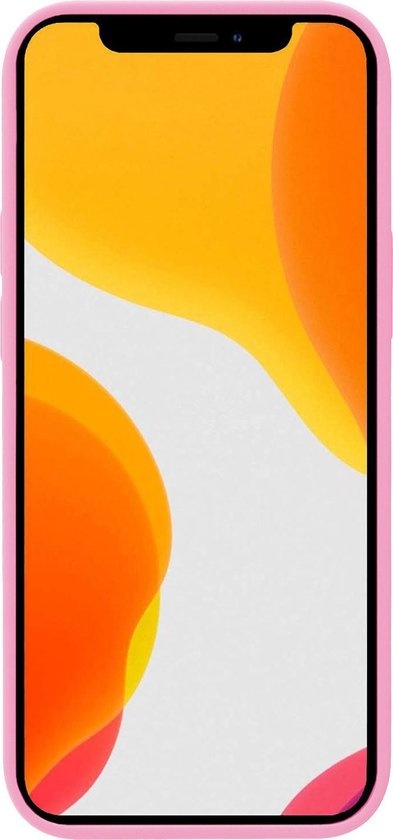 NoXx Hoes Geschikt voor iPhone Xs Hoesje Cover Siliconen Back Case Hoes - Lichtroze - 2x