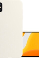 NoXx Hoes Geschikt voor iPhone Xs Hoesje Cover Siliconen Back Case Hoes - Wit