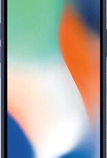 Nomfy Hoesje Geschikt voor iPhone Xs Hoesje Siliconen Cover Case - Hoes Geschikt voor iPhone Xs Hoes Back Case - Donkerblauw