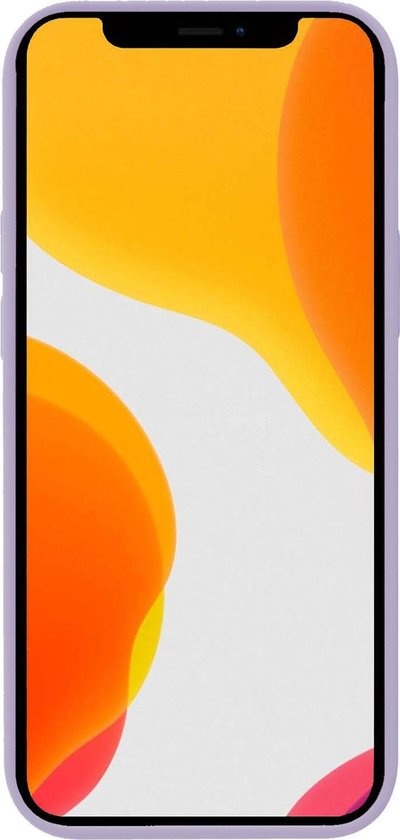 NoXx Hoes Geschikt voor iPhone Xs Max Hoesje Cover Siliconen Back Case Hoes - Lila