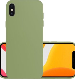 NoXx NoXx iPhone Xs Max Hoesje Siliconen - Groen