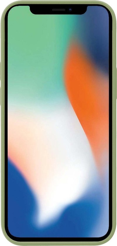 Nomfy Hoesje Geschikt voor iPhone Xs Max Hoesje Siliconen Cover Case - Hoes Geschikt voor iPhone Xs Max Hoes Back Case - 2-PACK - Groen