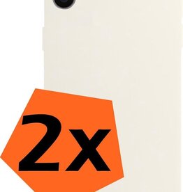Nomfy Nomfy iPhone Xs Max Hoesje Siliconen - Wit - 2 PACK