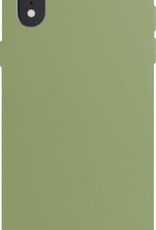 NoXx Hoes Geschikt voor iPhone XR Hoesje Cover Siliconen Back Case Hoes - Groen