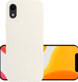 NoXx NoXx iPhone XR Hoesje Siliconen - Wit