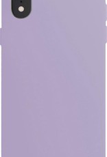 Nomfy Hoesje Geschikt voor iPhone XR Hoesje Siliconen Cover Case - Hoes Geschikt voor iPhone XR Hoes Back Case - Lila