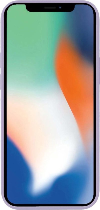 Nomfy Hoesje Geschikt voor iPhone XR Hoesje Siliconen Cover Case - Hoes Geschikt voor iPhone XR Hoes Back Case - Lila