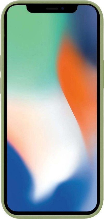 Nomfy Hoesje Geschikt voor iPhone XR Hoesje Siliconen Cover Case - Hoes Geschikt voor iPhone XR Hoes Back Case - Groen