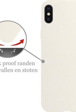 Nomfy Hoesje Geschikt voor iPhone XR Hoesje Siliconen Cover Case - Hoes Geschikt voor iPhone XR Hoes Back Case - 2-PACK - Wit