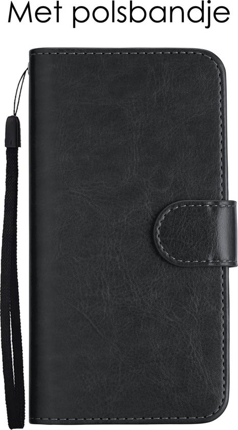 NoXx Hoes Geschikt voor iPhone 12 Hoesje Bookcase Hoes 2-in-1 Uitneembaar Cover Hard Case - Zwart