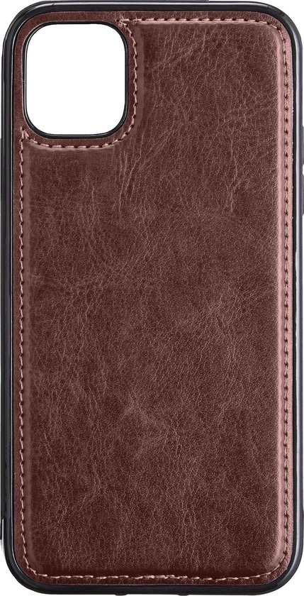 Nomfy Hoesje Geschikt voor iPhone 12 Hoesje 2-in-1 Bookcase Hoes Case Uitneembaar - Hoes Geschikt voor iPhone 12 Hoes Cover - Bruin