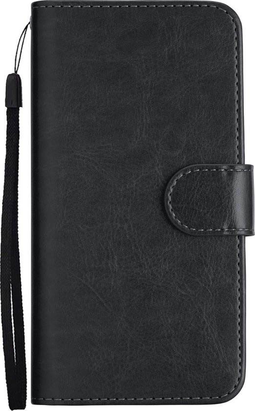 Nomfy Hoesje Geschikt voor iPhone 12 Hoesje 2-in-1 Bookcase Hoes Case Uitneembaar - Hoes Geschikt voor iPhone 12 Hoes Cover - Zwart