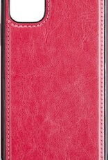 Nomfy Hoesje Geschikt voor iPhone 12 Pro Hoesje 2-in-1 Bookcase Hoes Case Uitneembaar - Hoes Geschikt voor iPhone 12 Pro Hoes Cover - Donkerroze