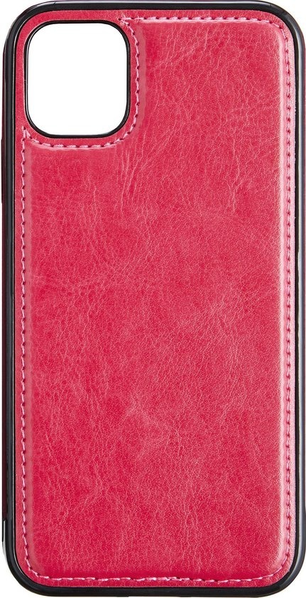 Nomfy Hoesje Geschikt voor iPhone 12 Pro Hoesje 2-in-1 Bookcase Hoes Case Uitneembaar - Hoes Geschikt voor iPhone 12 Pro Hoes Cover - Donkerroze