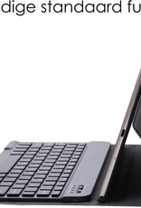 NoXx Hoesje Geschikt voor Samsung Galaxy Tab A7 Lite Hoesje Toetsenbord Hoes - Hoes Geschikt voor Samsung Tab A7 Lite Keyboard Case Book Cover - Zwart