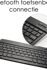 NoXx Hoesje Geschikt voor Samsung Galaxy Tab A7 Lite Hoesje Toetsenbord Hoes - Hoes Geschikt voor Samsung Tab A7 Lite Keyboard Case Book Cover - Zwart