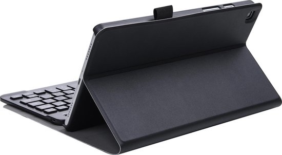 Nomfy Hoes Geschikt voor Samsung Galaxy Tab A7 Lite Hoes Toetsenbord Hoes Case Book Cover Hoesje - Hoesje Geschikt voor Samsung Tab A7 Lite Keyboard Hoes - Zwart