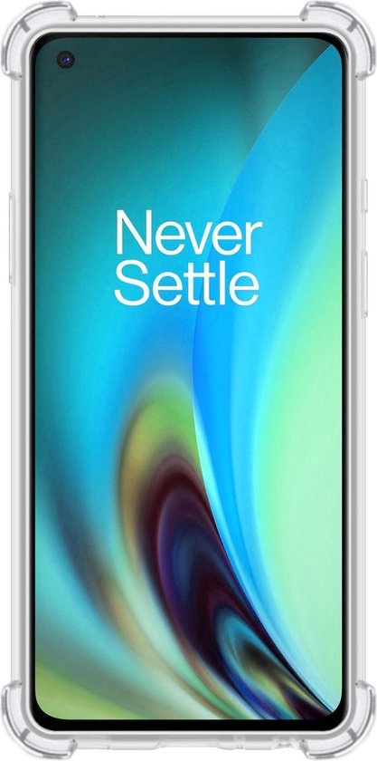 Nomfy Hoesje Geschikt voor OnePlus Nord 2 Hoesje Shock Proof Cover Case Shockproof - Hoes Geschikt voor OnePlus Nord 2 Hoes Siliconen Back Case - Transparant