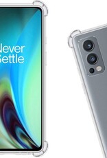 Nomfy Hoesje Geschikt voor OnePlus Nord 2 Hoesje Shock Proof Cover Case Shockproof - Hoes Geschikt voor OnePlus Nord 2 Hoes Siliconen Back Case - Transparant