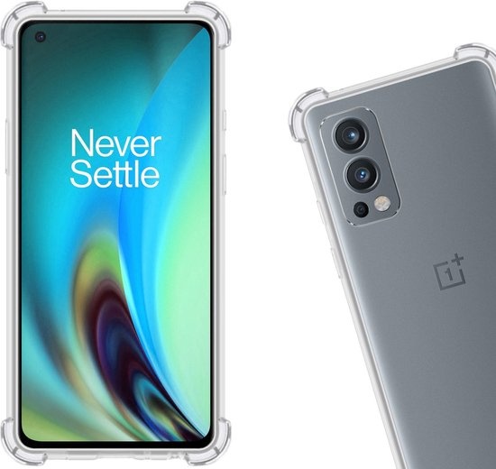 Nomfy Hoesje Geschikt voor OnePlus Nord 2 Hoesje Shock Proof Cover Case Shockproof - Hoes Geschikt voor OnePlus Nord 2 Hoes Siliconen Back Case - Transparant